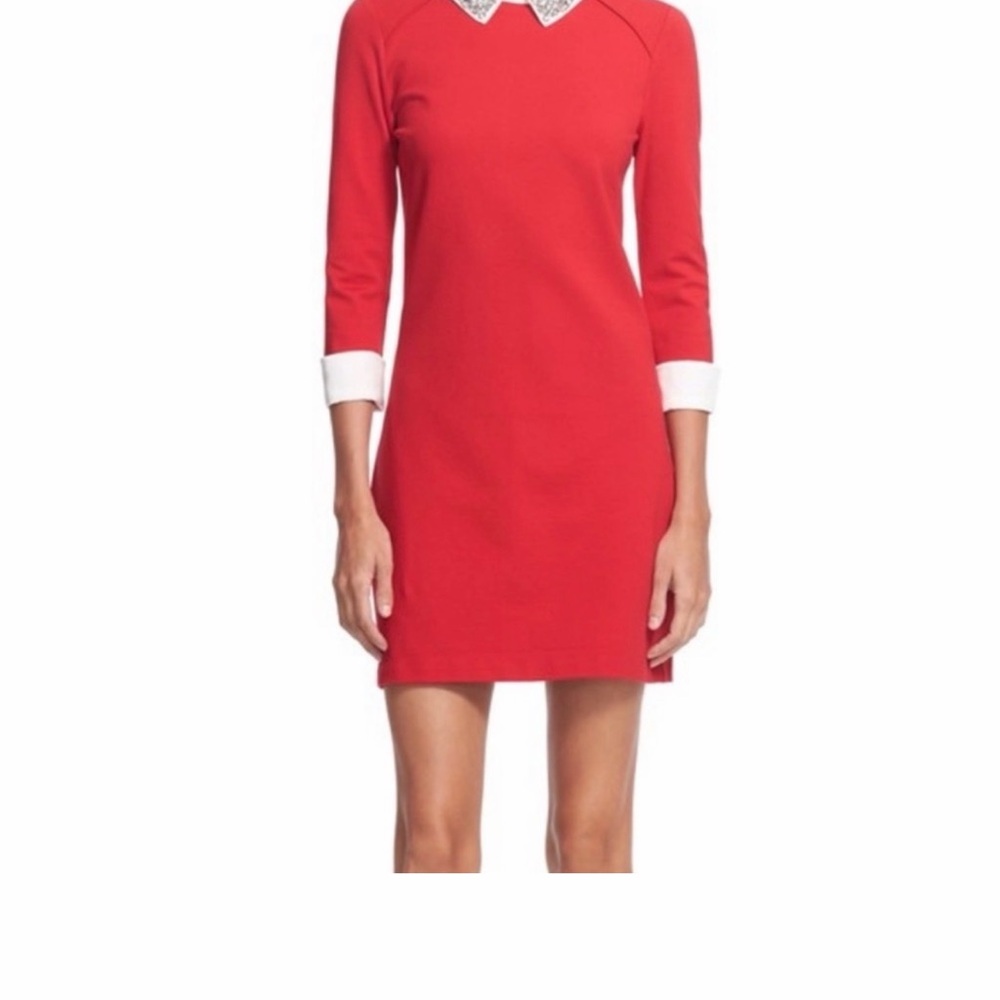Ted Baker Red Dress with White Accents
